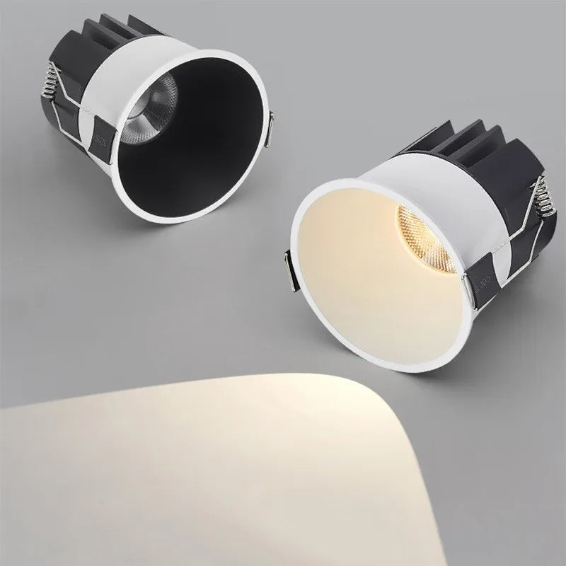 Mini Anti-glare LED COB Spotlight 3W 5W 7W 10W 12W 15W Dimmable LED Downlight 18W 110V 220V Ceiling Lights For Indoor lighting