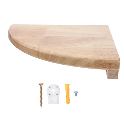 Floating Shelves - Rustic Wood Wall Mounted Corner Organizer