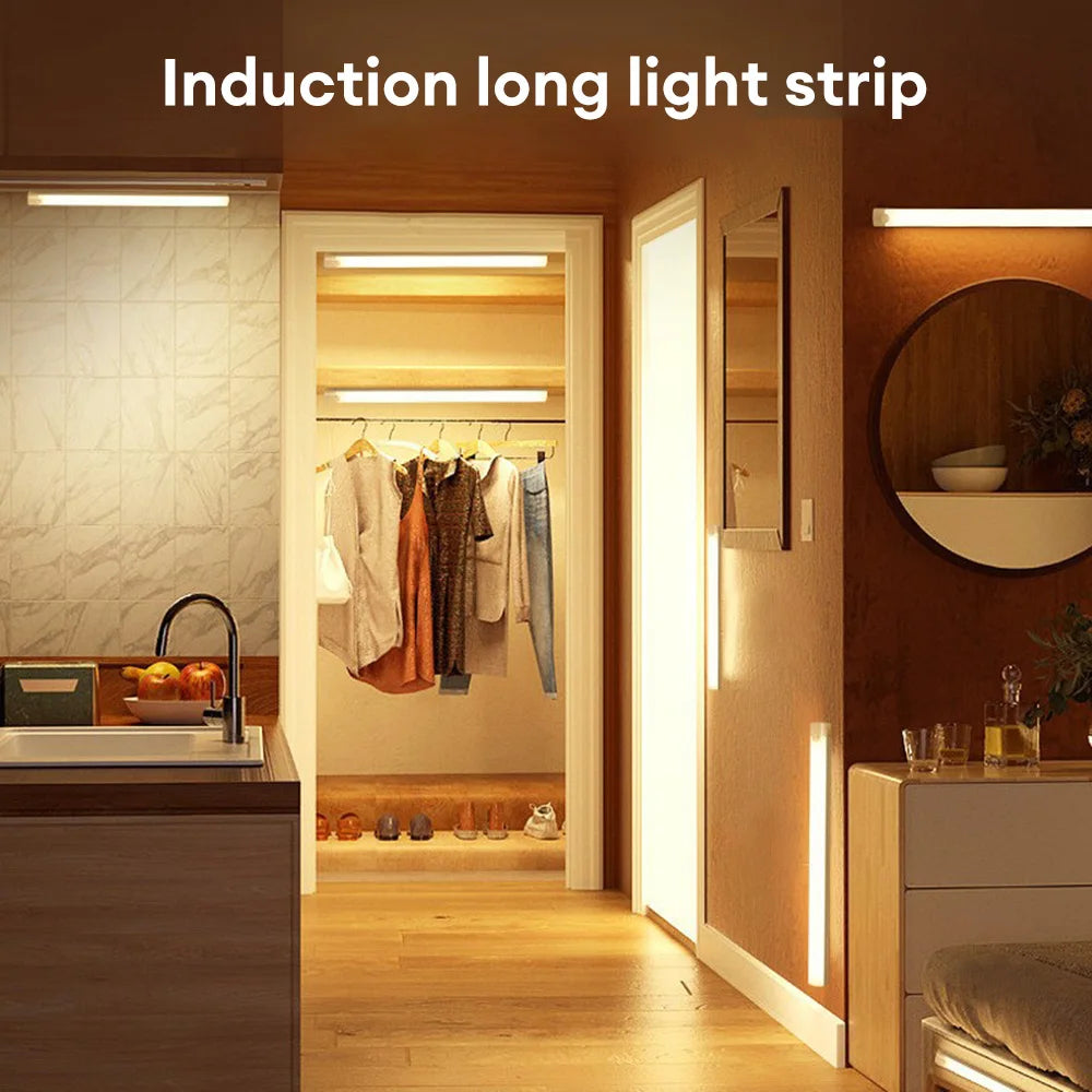 Motion Sensor LED Night Light - USB Rechargeable Lamp