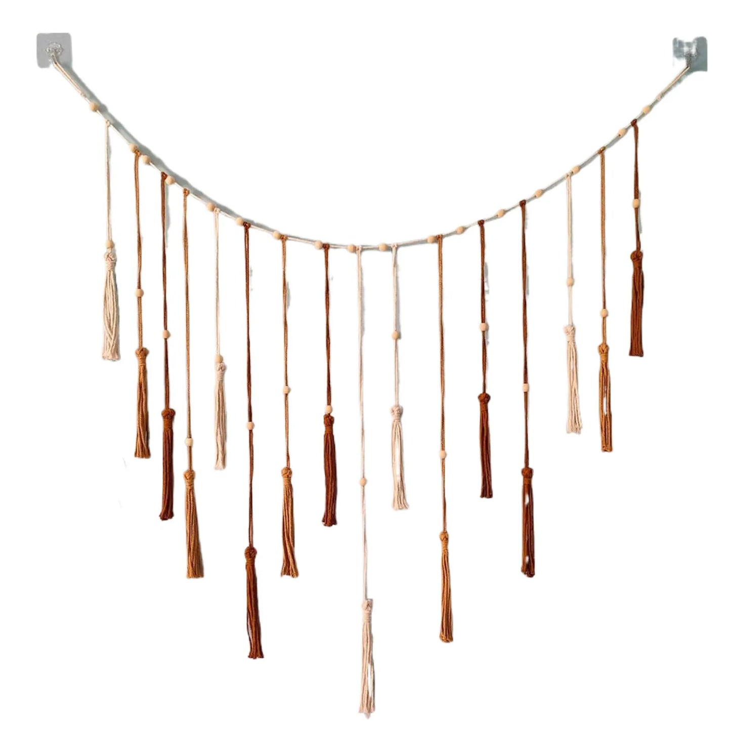 Wall Decoration: Boho Macrame Tapestry - Leaf Feather Wall Decor