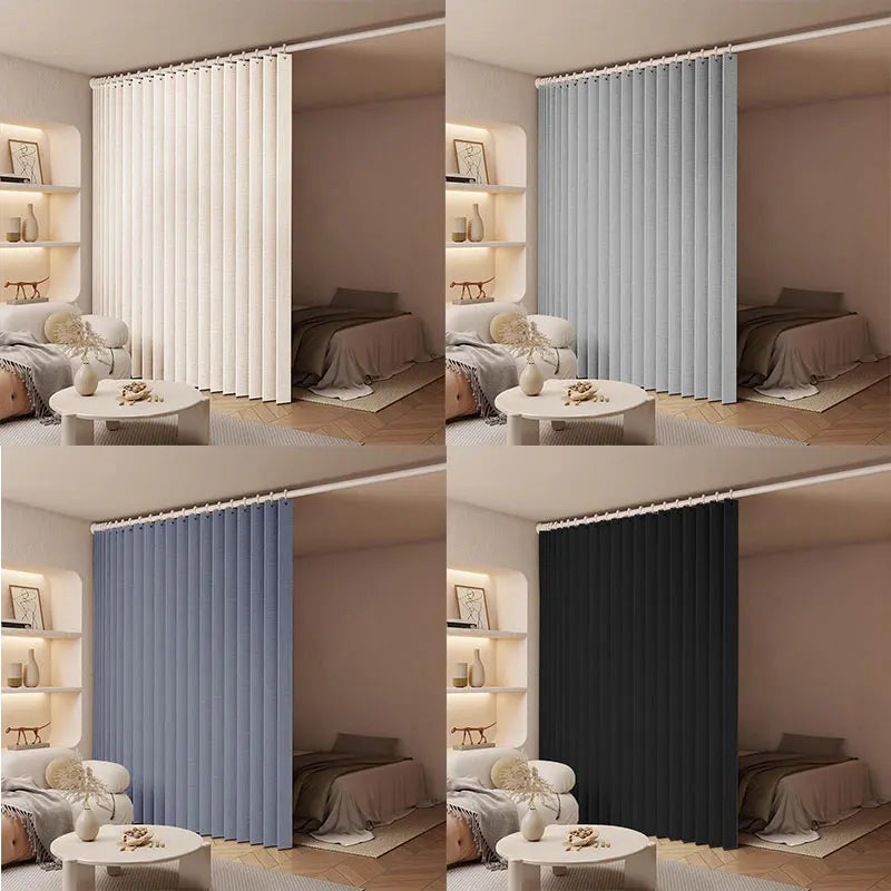 Simple Light Filtering Room Divider Curtain Partition for Living Room Bedroom Privacy Sheer Fabric Translucent