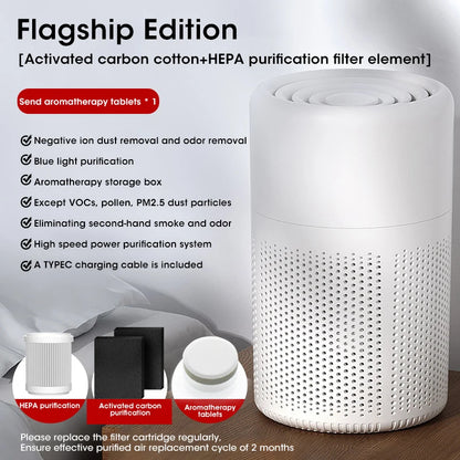 Air Humidifier: HEPA Mini Desktop Air Humidifier - Portable & Powerful