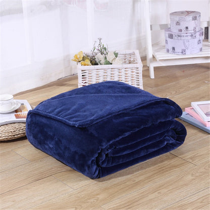 Blanket: 230GSM Coral Fleece Blanket - Soft Warm Bedspread Cover