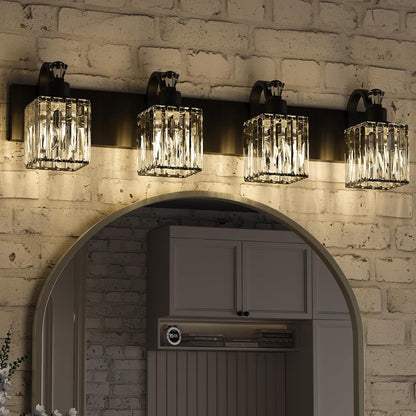 Crystal Vanity Lights - Elegant Bathroom & Makeup Mirror Lighting
