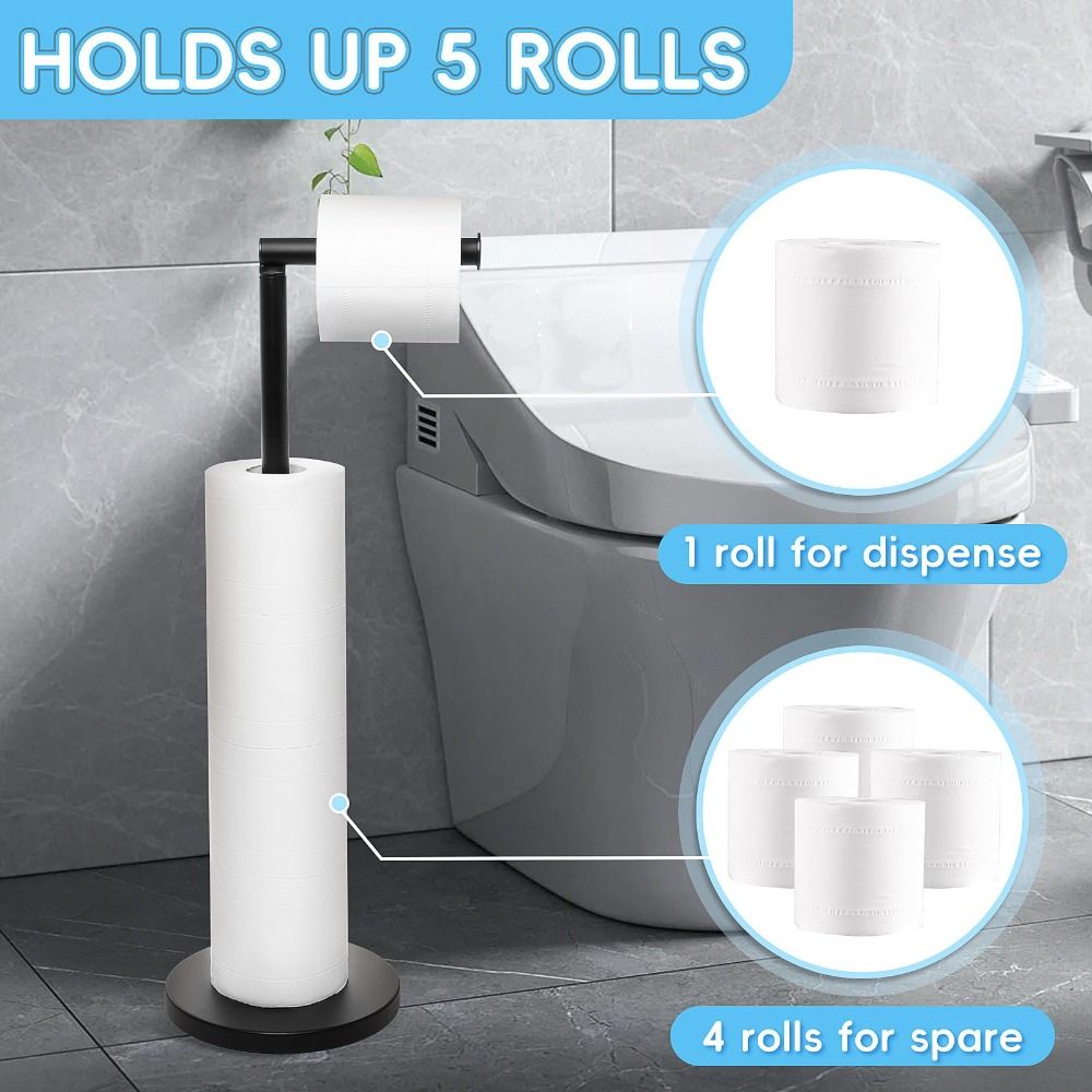 Toilet Paper Stand - Stainless Steel Rustproof & Modern