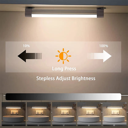 120W Rechargeable Work Light: Tube Lamp - 6000 Lumens Light