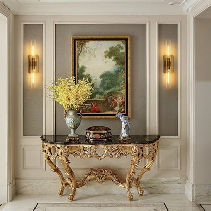 LED Wall Light - Double Head, Glass Sconce for Living Room