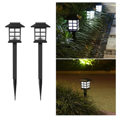 Solar Pathway Lights 2-Pack: Waterproof Outdoor Garden Lamps