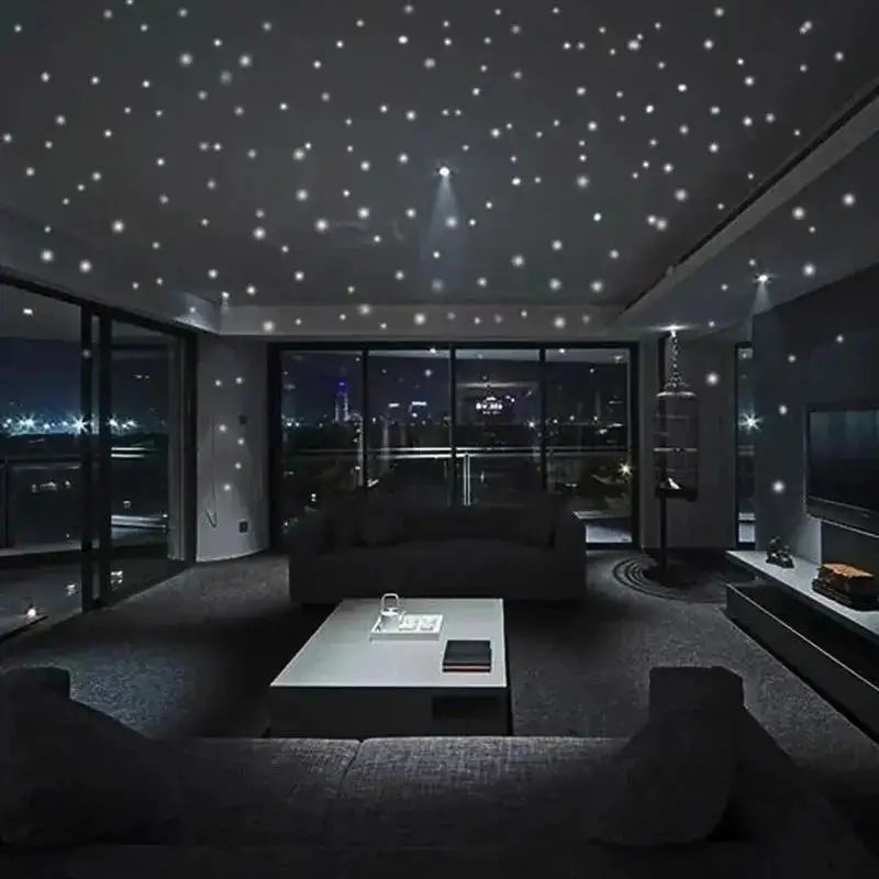 407Pcs Luminous Dot Wall Stickers Ceiling Starry Sky Top Luminous Star Wall Stickers Creative Children's Rooms Fluorescent Decor