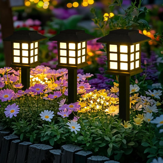 Solar Pathway Lights 2-Pack: Waterproof Outdoor Garden Lamps