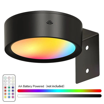 Battery Picture Wall Lamp: Wireless RGB Sconce with Timer