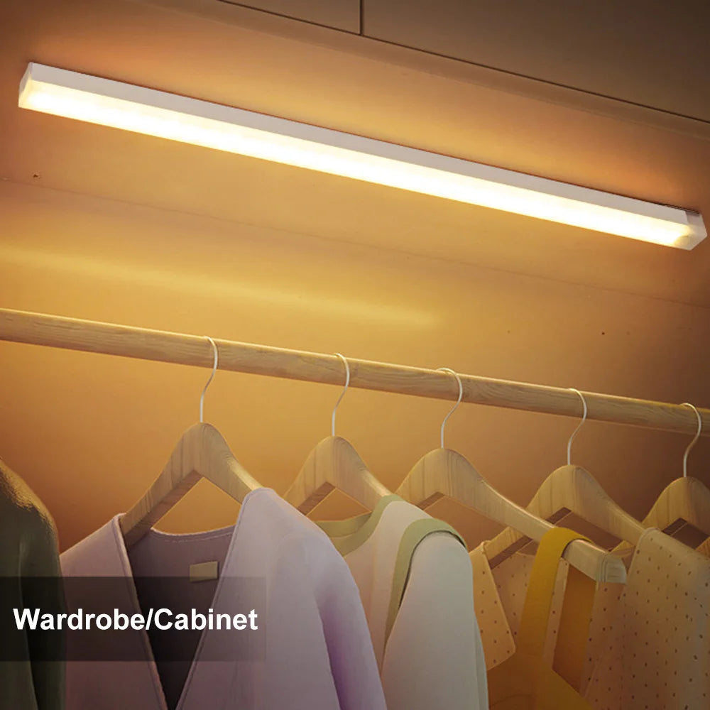 Motion Sensor LED Night Light - USB Rechargeable Lamp