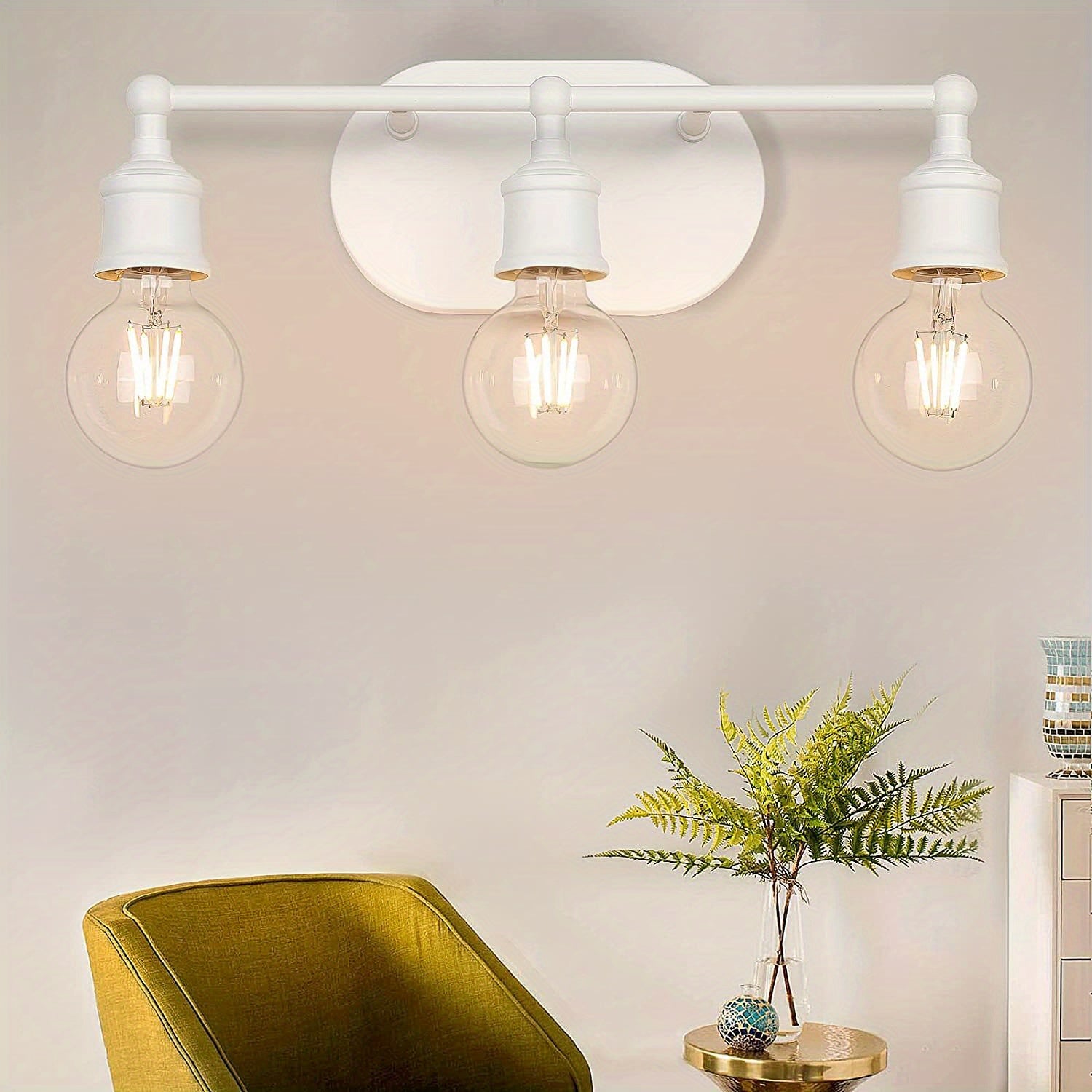 Vanity Light Fixture: Modern Brushed Nickel Wall Sconce