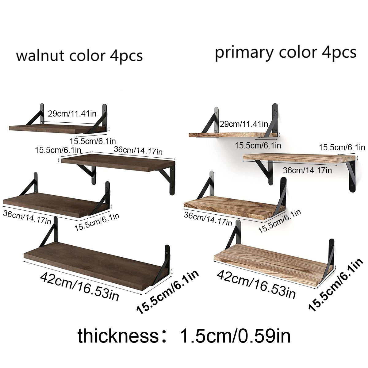 Floating Shelves: Wall-Mounted Wood Bookshelves for Home
