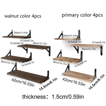 Floating Shelves: Wall-Mounted Wood Bookshelves for Home