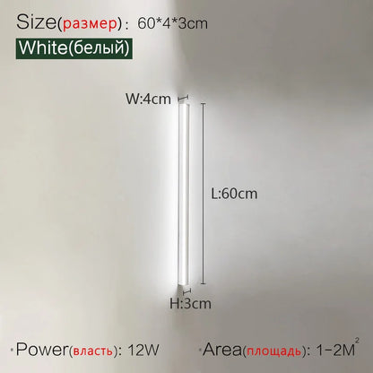 Living room sofa background wall lamp aisle bedroom bedside wall lamp minimalist ceiling lamp light luxury long strip wall lamp