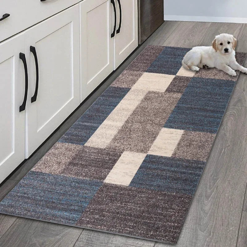 Floor Mat: Geometric Kitchen Floor Mats - Non-Slip VIKAMA Decor
