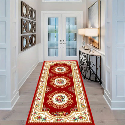 VIKAMA Velvet Persian Runner Rugs - Vintage Bohemian Non-Slip Mat