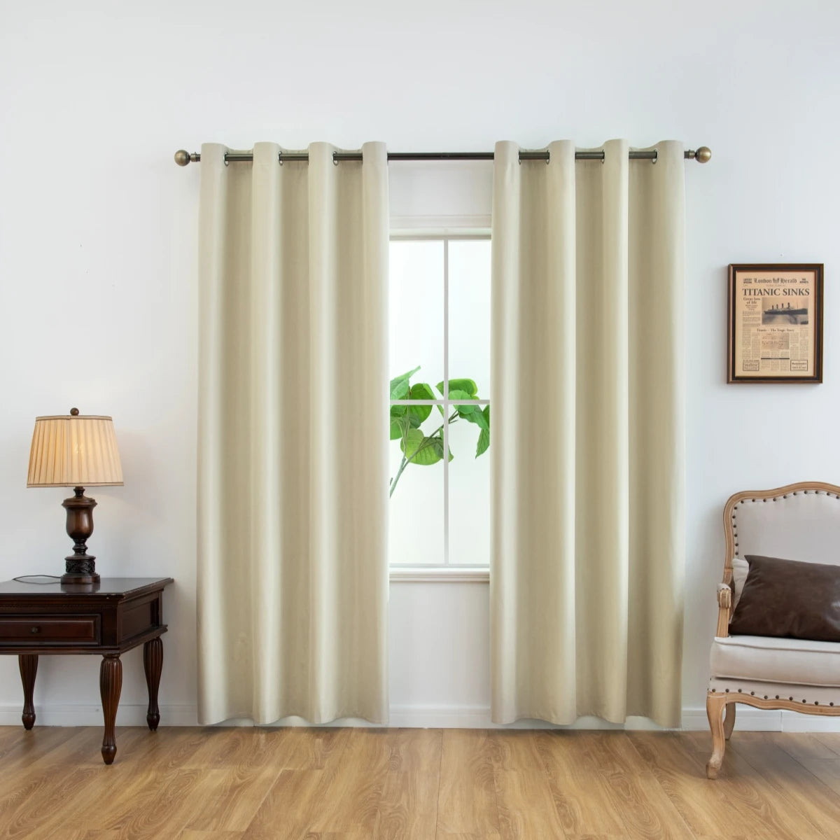 Blackout Curtains 100% Privacy Grommets Bedroom Drapes