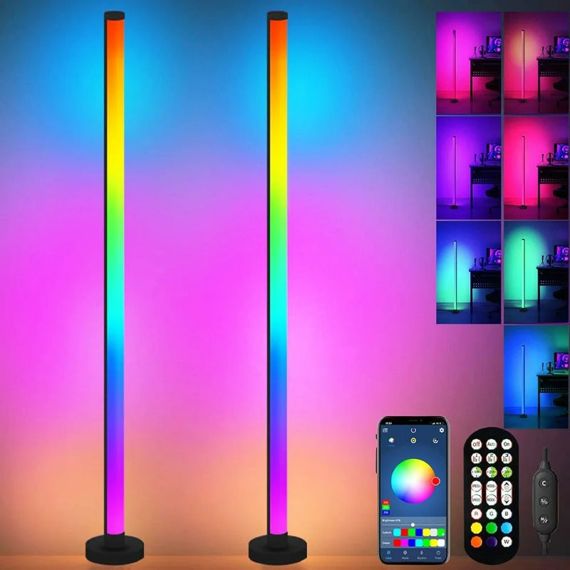 LED RGB Floor Lamp: Remote & App Control Mood Lighting
