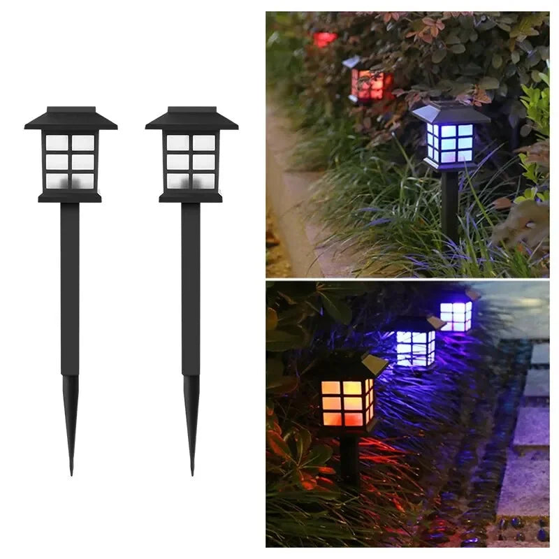 Solar Pathway Lights 2-Pack: Waterproof Outdoor Garden Lamps