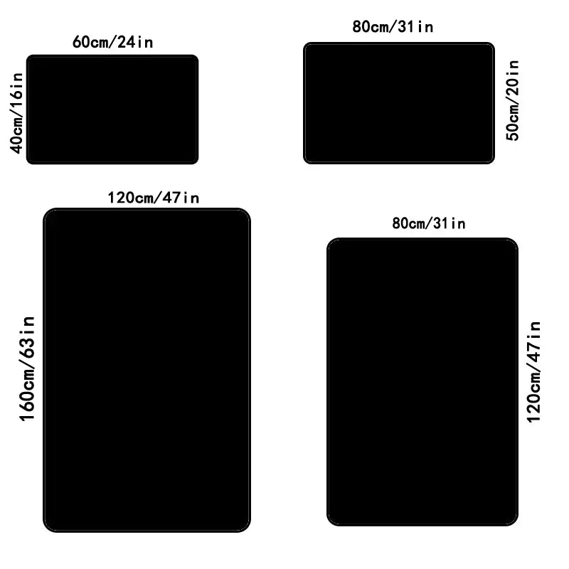 Floor Mat: Nordic Geometric Area Rug - Non-Slip, Washable Carpet