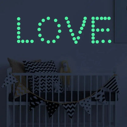 407Pcs Luminous Dot Wall Stickers Ceiling Starry Sky Top Luminous Star Wall Stickers Creative Children's Rooms Fluorescent Decor